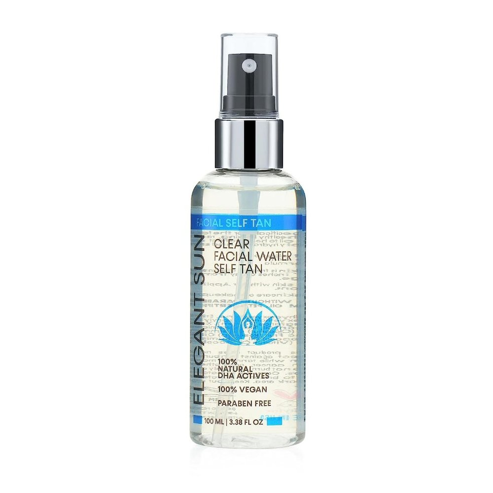 Elegant Sun Glowing Face Mist Self Tan | Self Tanning Clear Water Facial Tan